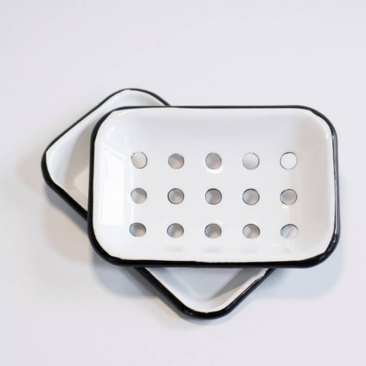 White Enamel Soap Dish