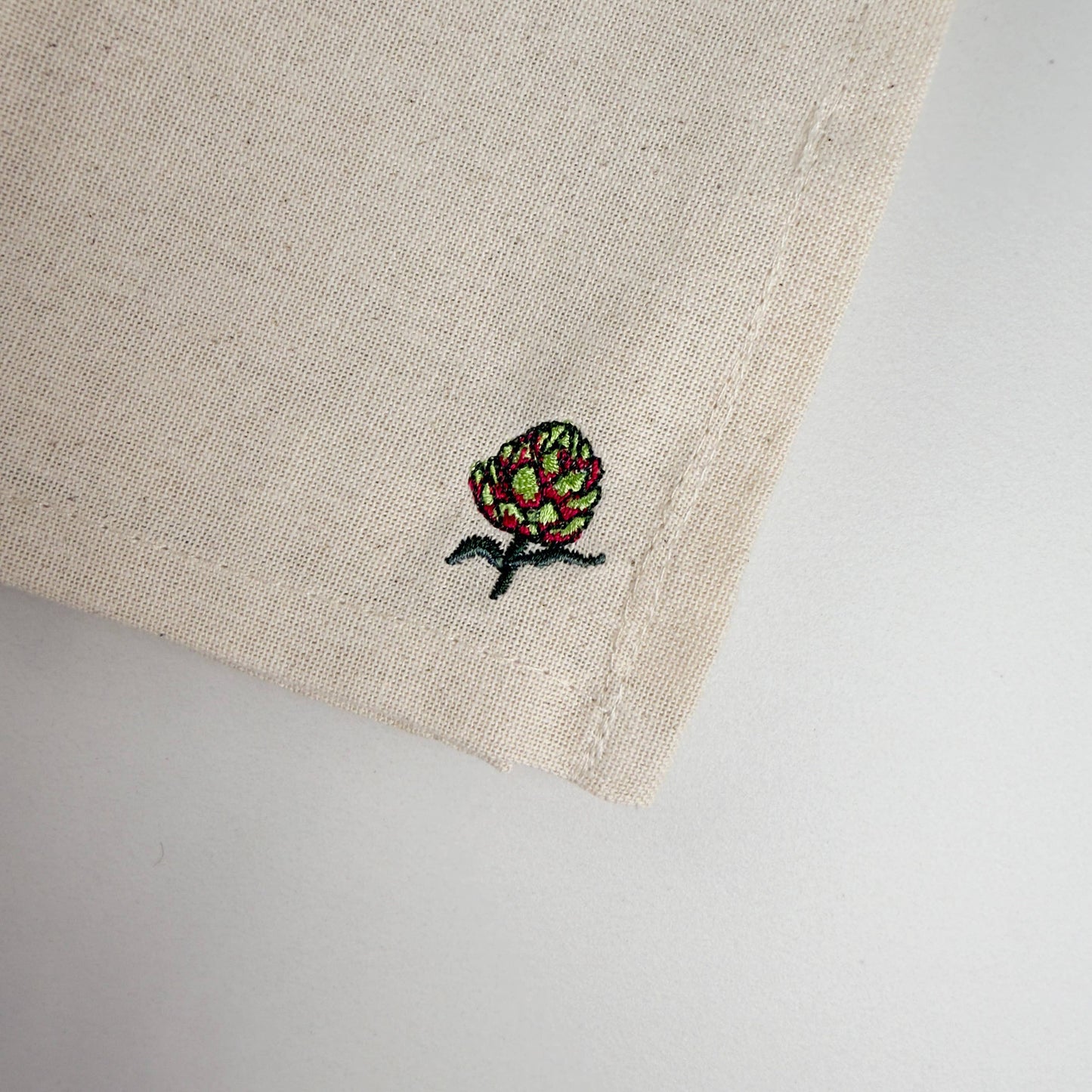Mixed Vegetables Embroidered Dinner Napkin S/4