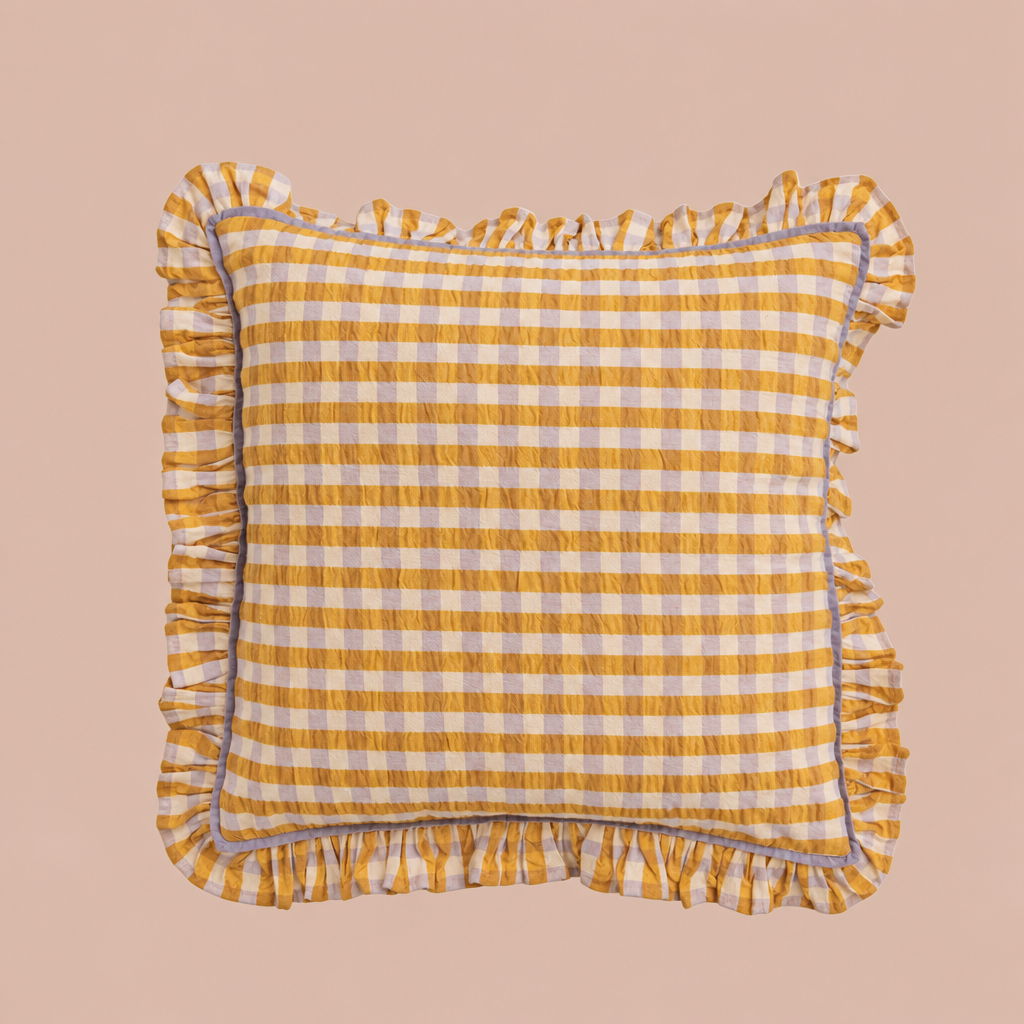 Gingham Pillow Cover on standard background